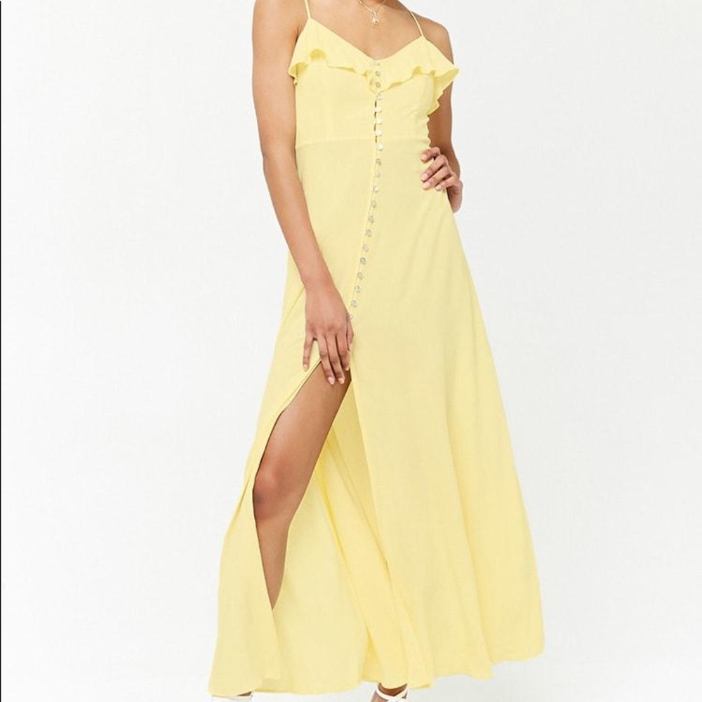Fun in the Sun Yellow Maxi Dress